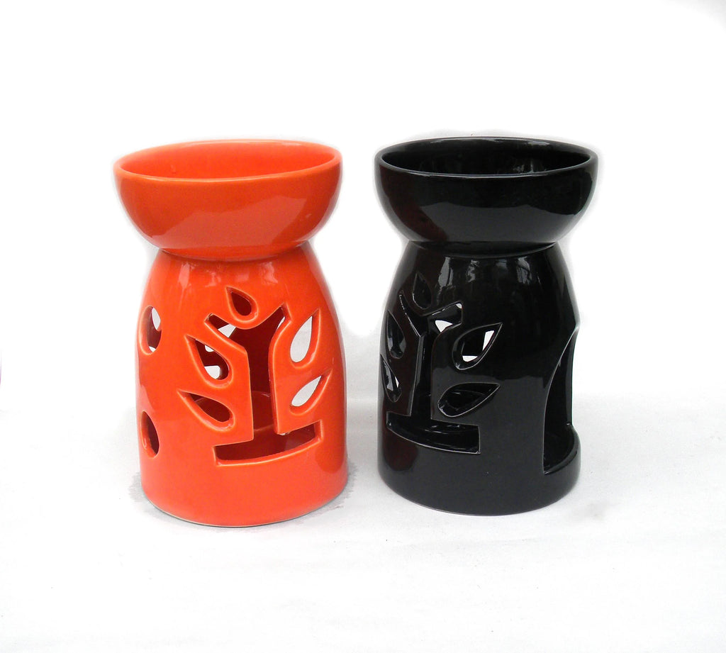 Natural Ceramic Aromatic Oil Burner & Diffuser Handmade Glazed Modern Design Small Size Christmas Home Decor