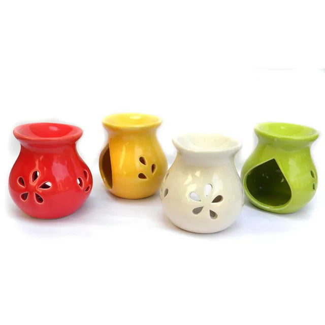 Natural Ceramic Aromatic Oil Burner & Diffuser Handmade Glazed Modern Design Small Size Christmas Home Decor