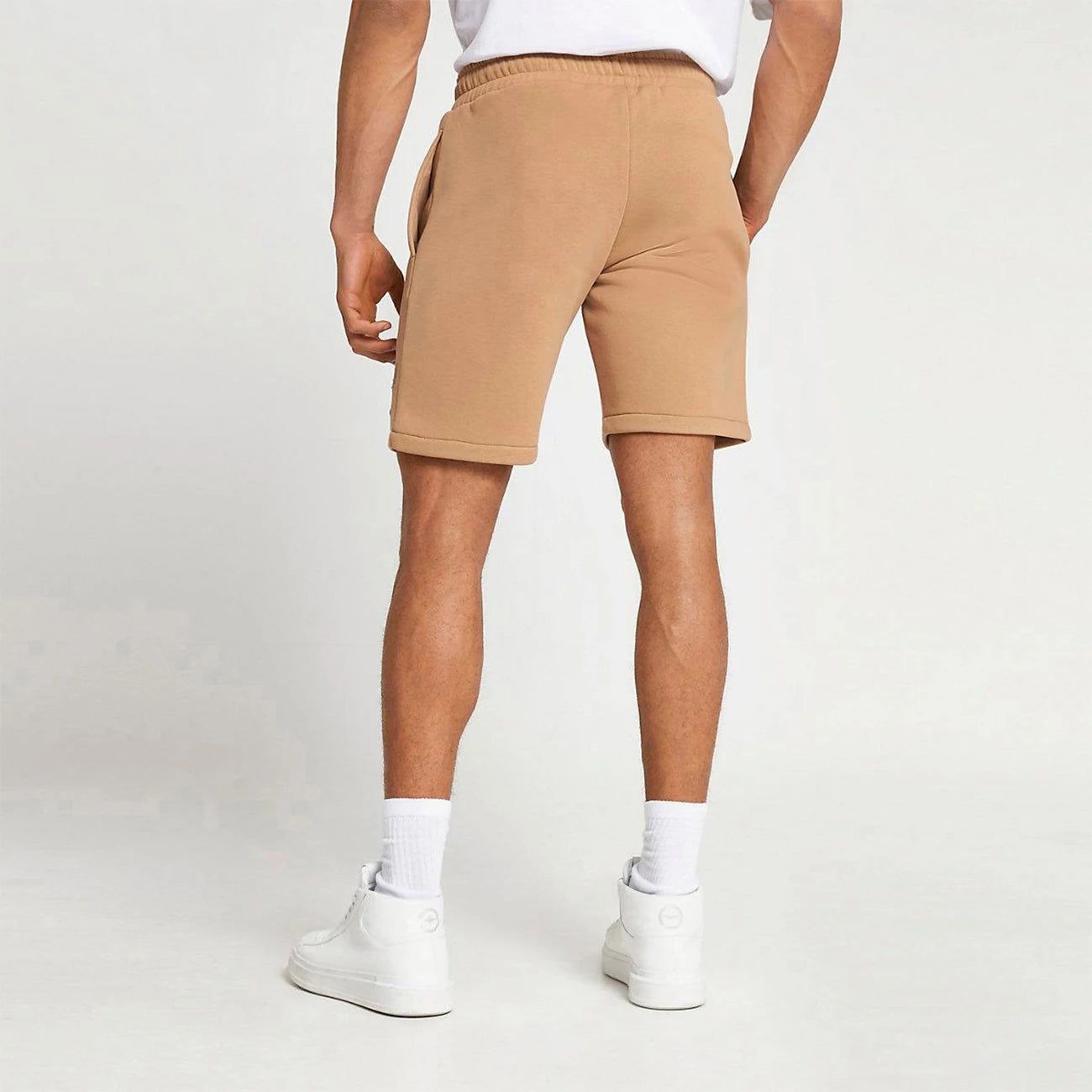 Men's Premium Quality Casual Style Solid Pattern Bermuda Pants with Stylish Cargo Pocket Plain Fleece Shorts for Men