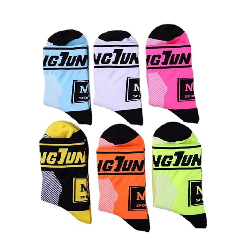 Men's Unisex Crew Socks Knitted Digital Print Custom Design Quick Dry Autumn Breathable Eco-Friendly Sports Running Hiking