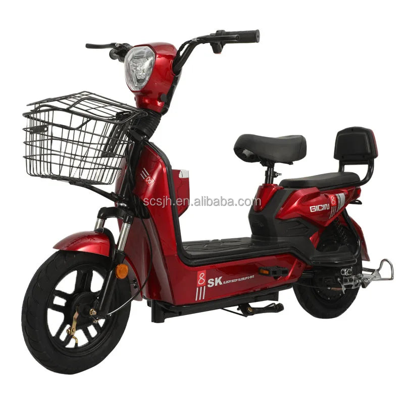 High Speed Electric Recreational Tricycle 350W Silent Motor 48V Battery Metal Hub 14-inch Tires 40-60km/h LED Display Adults