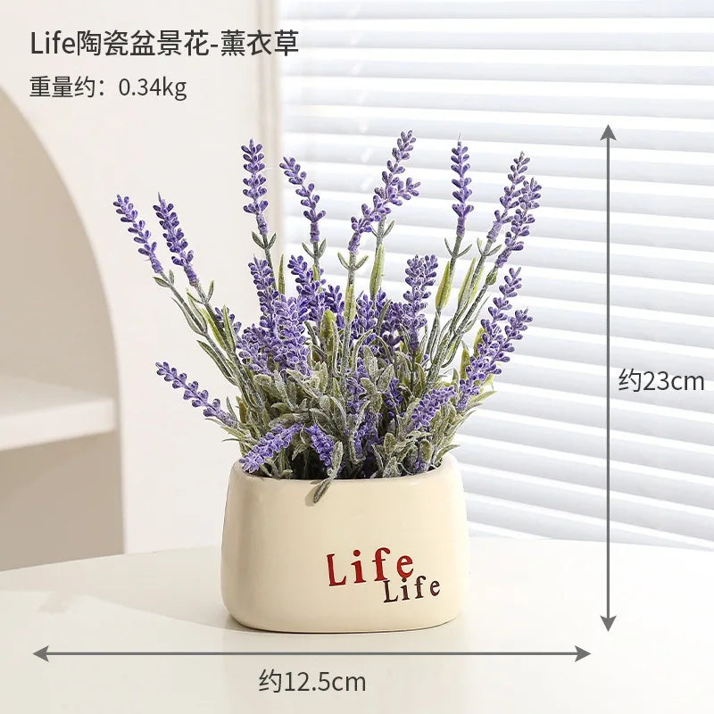 Sunflower Bonsai, Office Greenery, Living Room Home Decor, Ceramic Simulation Flower Ornaments