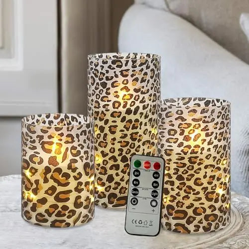 Set bougies LED florales sans flamme
