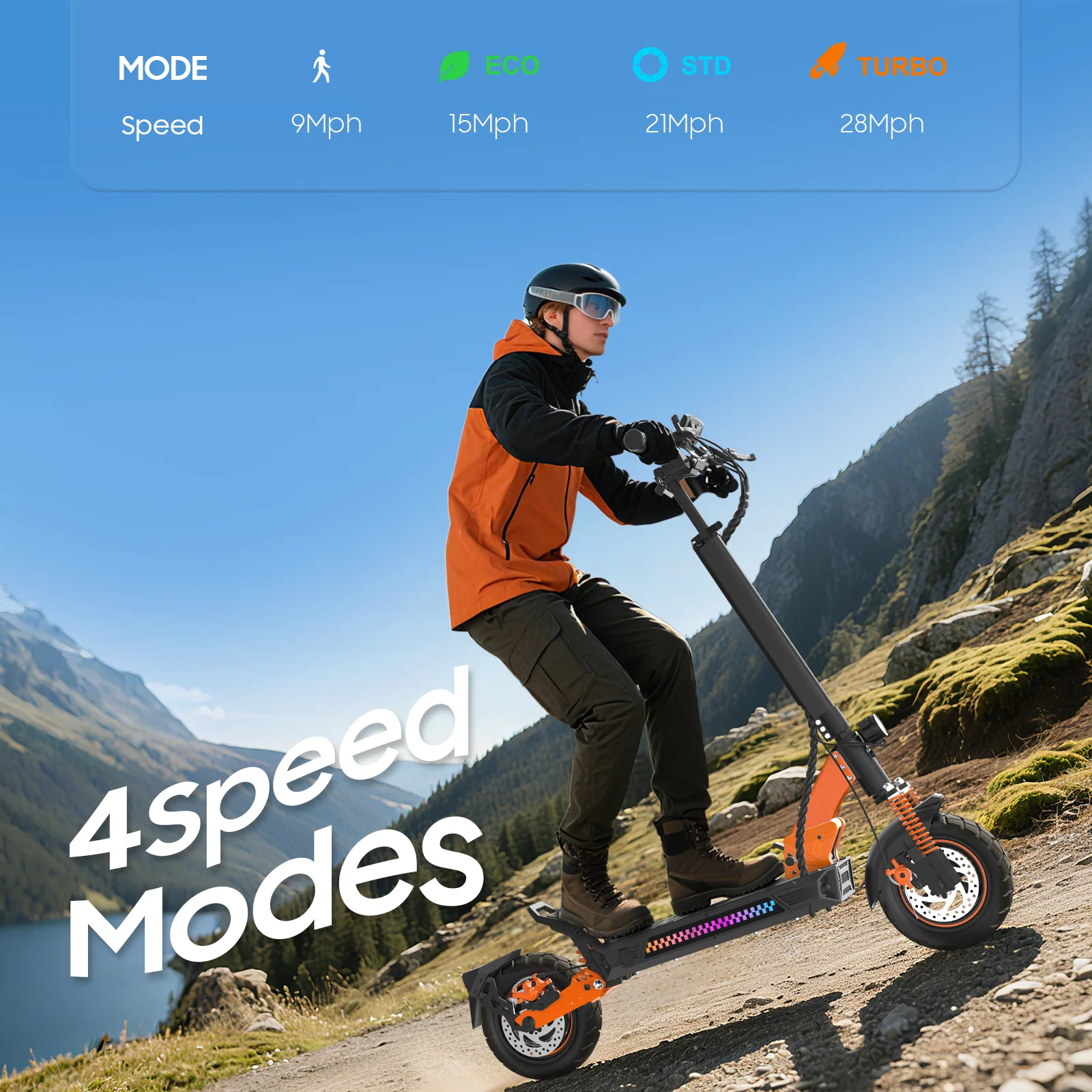 Tufront E3s EU US UK Warehouse off Road Fast Electric Mobility E Scooter Adult Cheap 1000w E-scooter with Seat