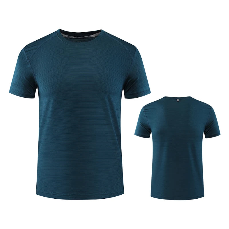 High Quality Athletic Dry  Sports Wear  Shirt  Cool Dry Polyester Spandex  Workout Gym Men Running T Shirts for Fitness Wear