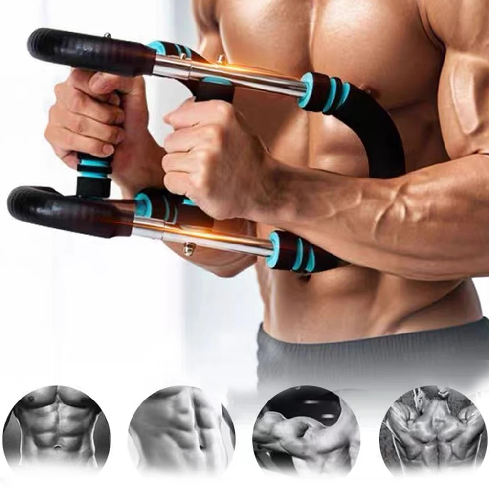 Portable Home Fitness Trainer with Spring Resistance Twister Arm Exerciser Ultimate Power Wrists Safety Features