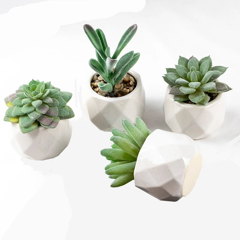 Succulents Plants Bonsai Cactus Potted Plants Garden Greenery Faux Succulents for Home Decor