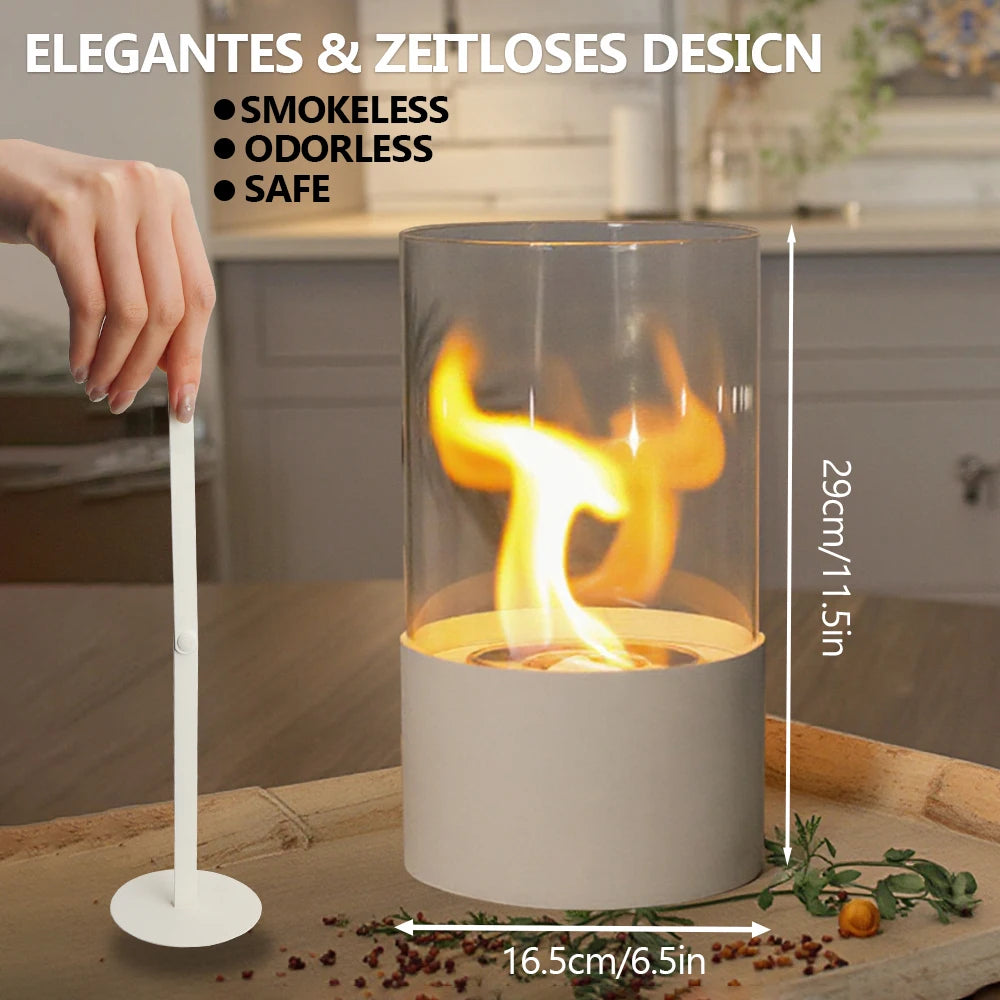 Round Metal Candle Holder with Glass for Tealight Candle Holder  for Home Decor (US Stocks)