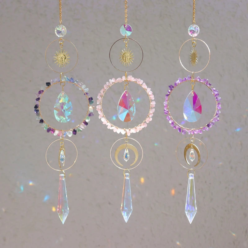 Wholesale Metal Pieces for Crystal Suncatcher Home Decor Golden Stainless Suncatchers Ornaments