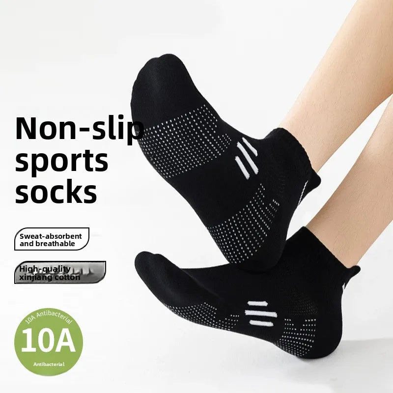 High Quality Men Short Crew Compression Breathable Ankle Athletic Sports Socks Running