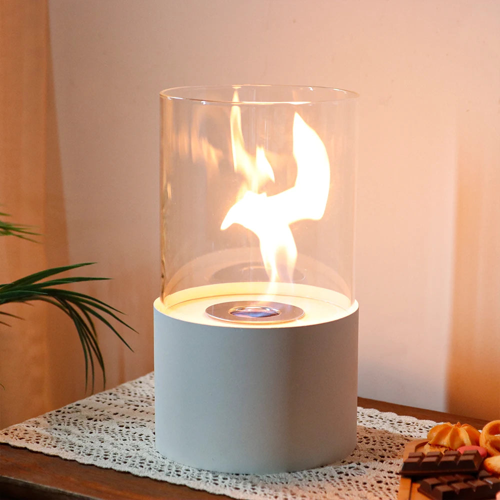 Round Metal Candle Holder with Glass for Tealight Candle Holder  for Home Decor (US Stocks)