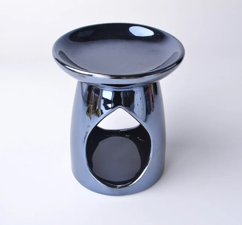 European Style Aromatherapy Diffuser Pottery Essential Oil Burner with Soybean Wax Belt Tealight Candle Holder for Home Decor
