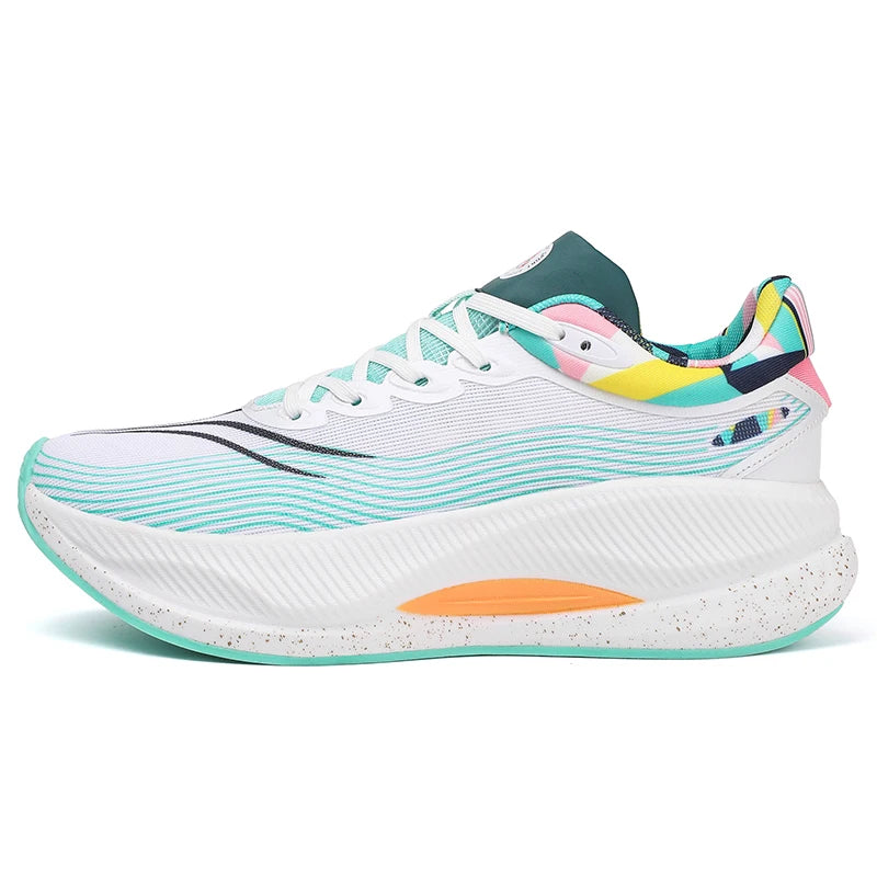 2025 fashion buffer running shoes sports trend shoes breathable carbon plate ultra-light running shoes