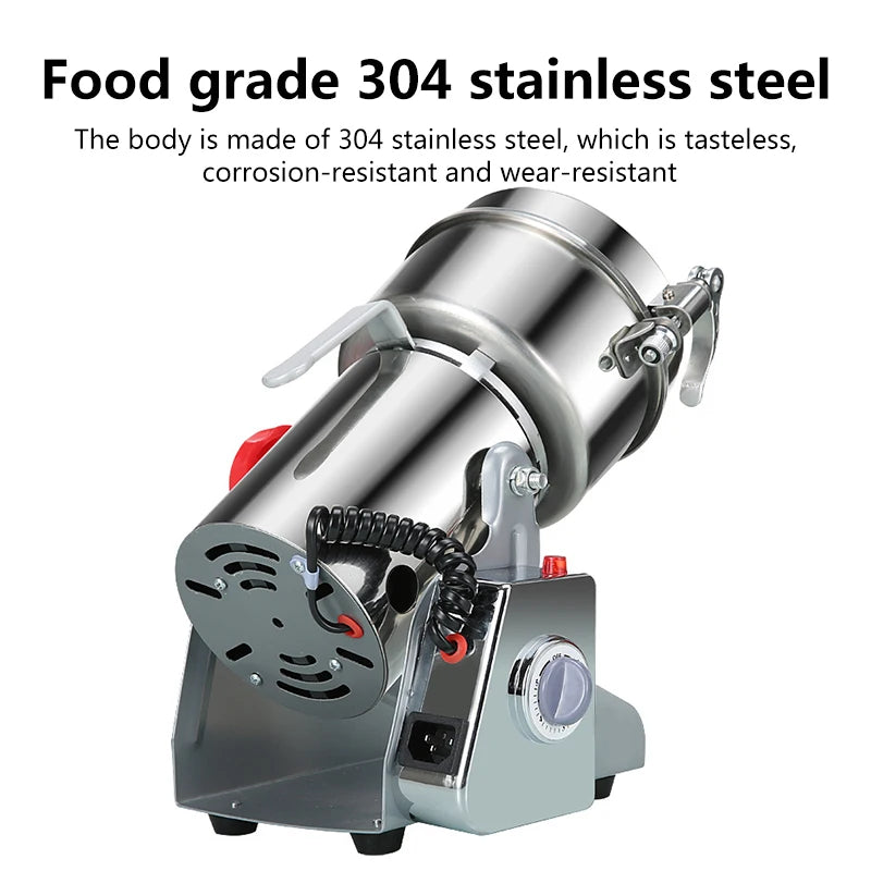 High Quality Small Fully Automatic Household Grain Flour Grinder, Coffee Bean Powder Seasoning Grinder, Grinder