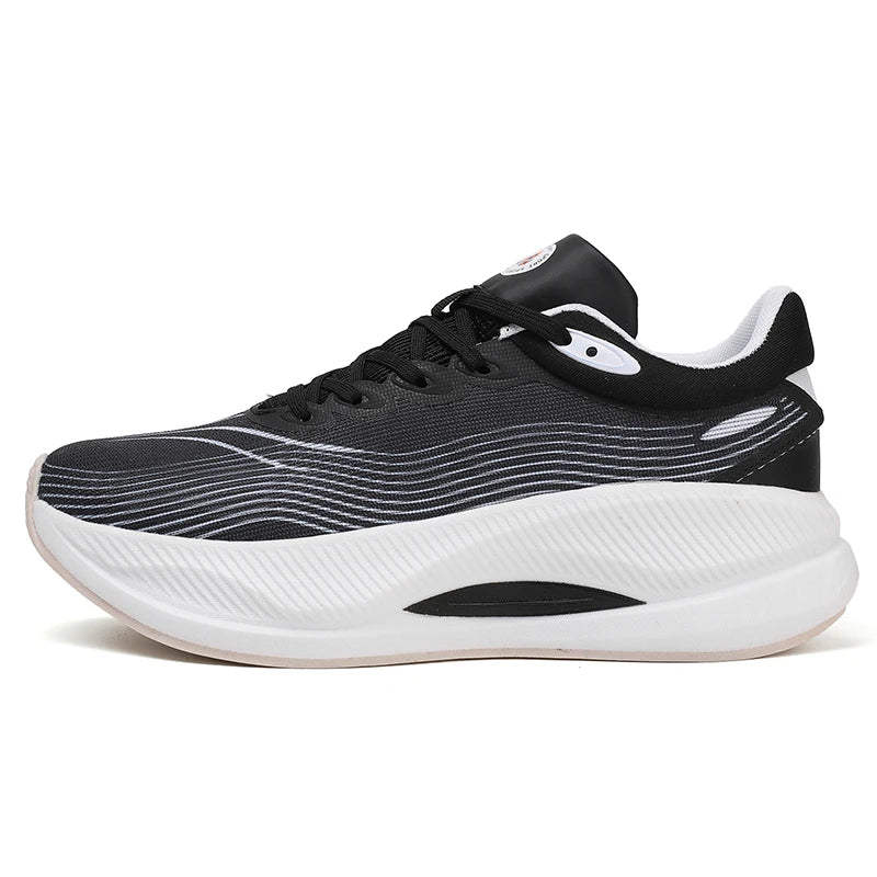 2025 fashion buffer running shoes sports trend shoes breathable carbon plate ultra-light running shoes