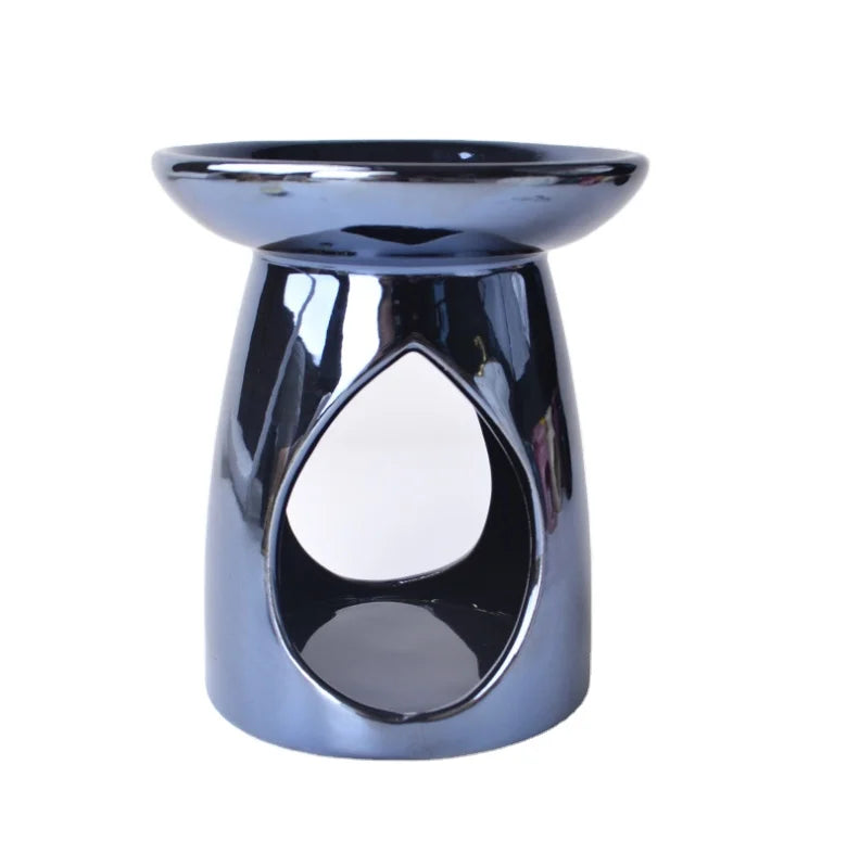 European Style Aromatherapy Diffuser Pottery Essential Oil Burner with Soybean Wax Belt Tealight Candle Holder for Home Decor