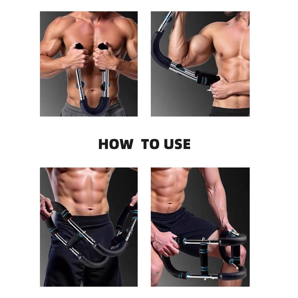 Portable Home Fitness Trainer with Spring Resistance Twister Arm Exerciser Ultimate Power Wrists Safety Features