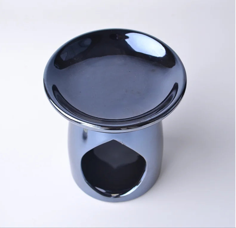European Style Aromatherapy Diffuser Pottery Essential Oil Burner with Soybean Wax Belt Tealight Candle Holder for Home Decor