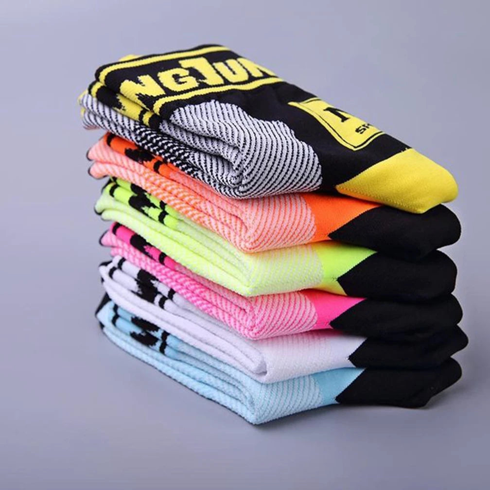 Men's Unisex Crew Socks Knitted Digital Print Custom Design Quick Dry Autumn Breathable Eco-Friendly Sports Running Hiking