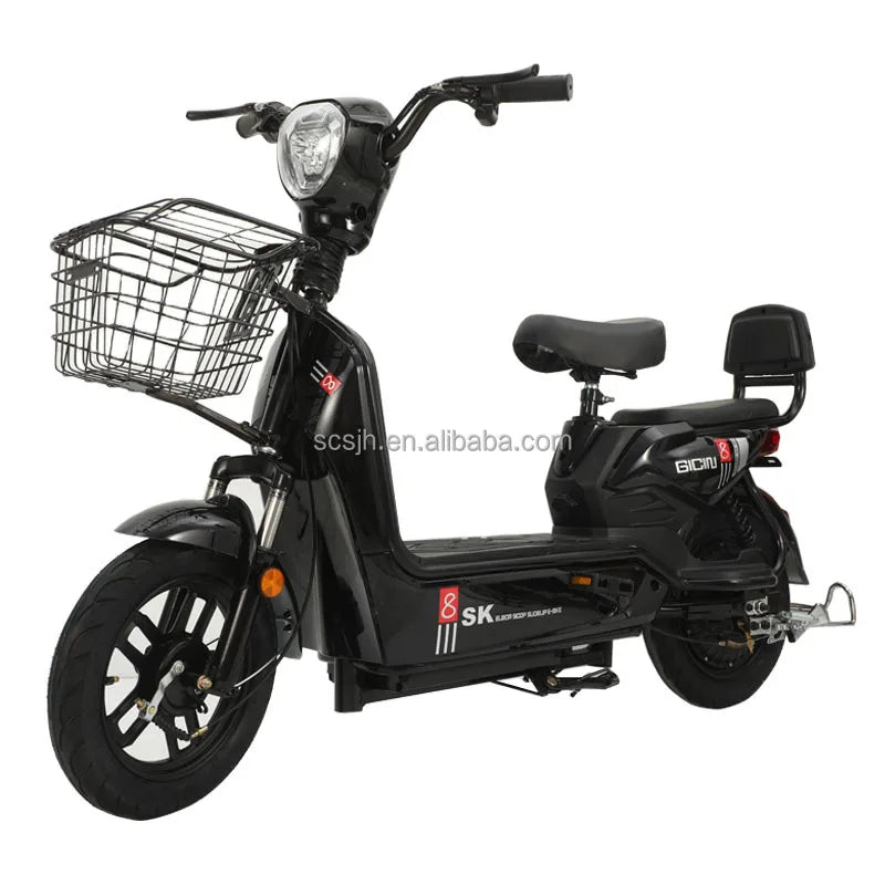 Hot-selling China Factory High-Speed 48V 350W Silent Motor Electric Recreational Motorcycle Tricycle Metal Hub 14-inch Vacuum