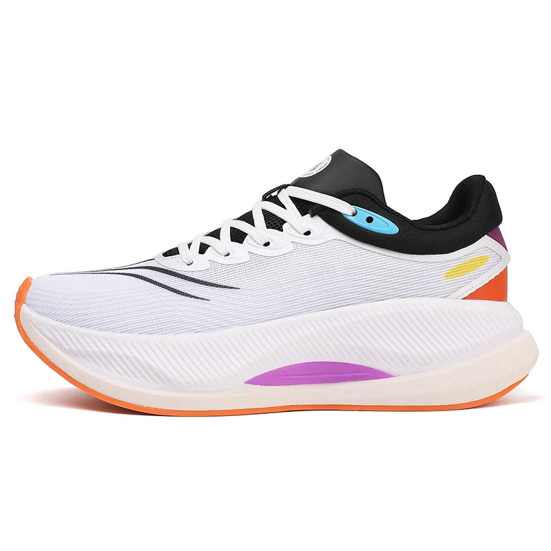 2025 fashion buffer running shoes sports trend shoes breathable carbon plate ultra-light running shoes