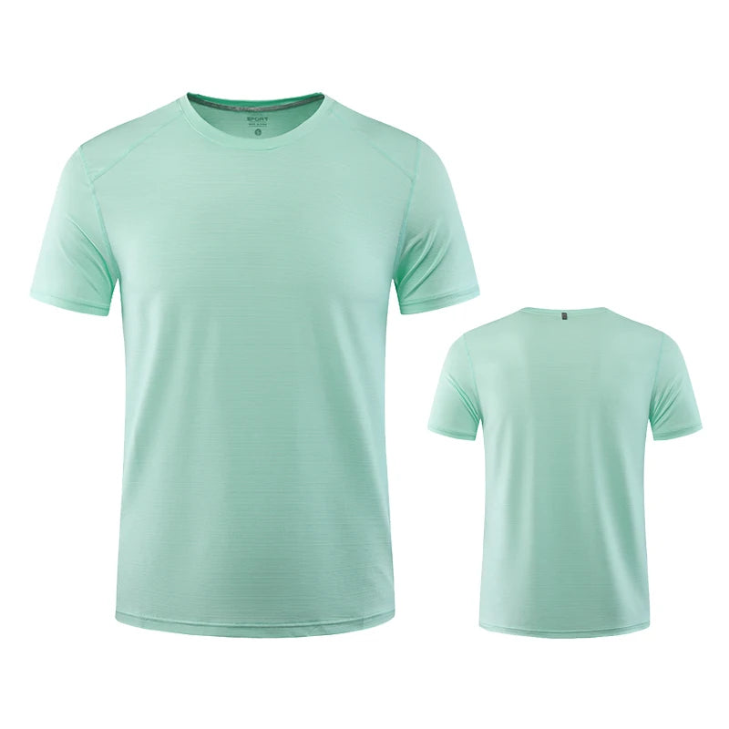 High Quality Athletic Dry  Sports Wear  Shirt  Cool Dry Polyester Spandex  Workout Gym Men Running T Shirts for Fitness Wear