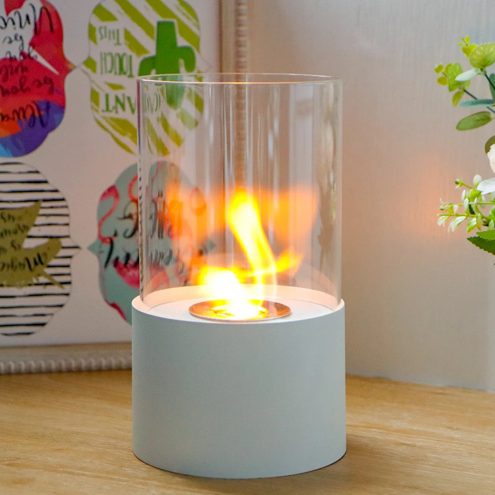 Round Metal Candle Holder with Glass for Tealight Candle Holder  for Home Decor (US Stocks)