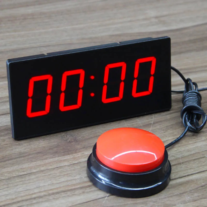 Popular Family Party Luck Challenge 10 Seconds LED Red Digital Countup Clock 10-second Game Timer Sports Entertainment