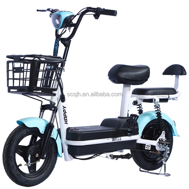 350W Silent 48V Standard Edition 2024 Electric Recreational Tricycle Kids Adults 40-60km/h 14-inch Tires Metal Hub 12Ah Battery