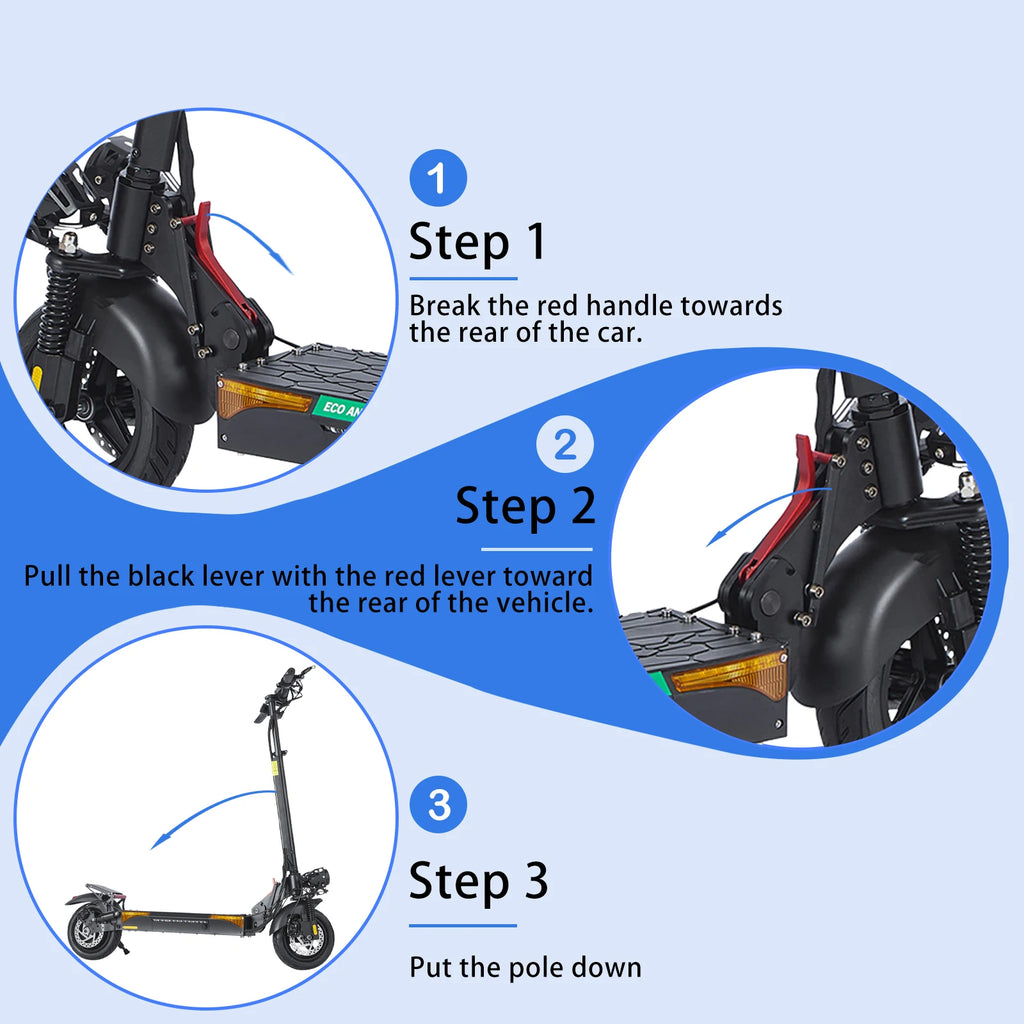 EU US Warehouse L12 Ultra High Speed Fast Use 48V Powerful Fast off Road E Portable Electric Scooters for Adult