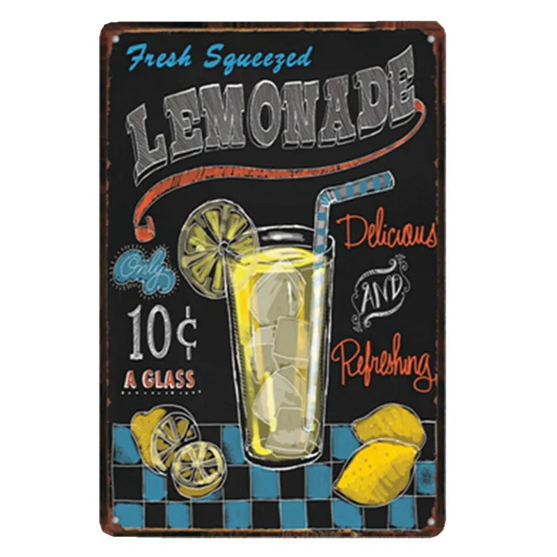 Poster Beer Signs Vintage Plaque Bar Decoration Metal Plates For Wall Shabby Chic Home Decor 20x30 cm