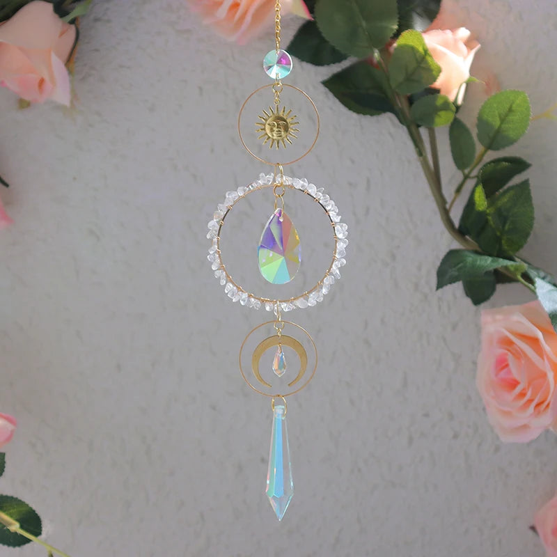Wholesale Metal Pieces for Crystal Suncatcher Home Decor Golden Stainless Suncatchers Ornaments