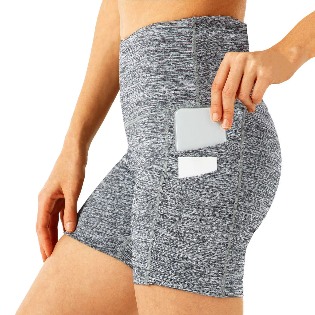 Shorts High Waisted Elastic Waist Breathable Gym Fitness Workout Booty Yoga Women'S Running Butt Lifting Shorts