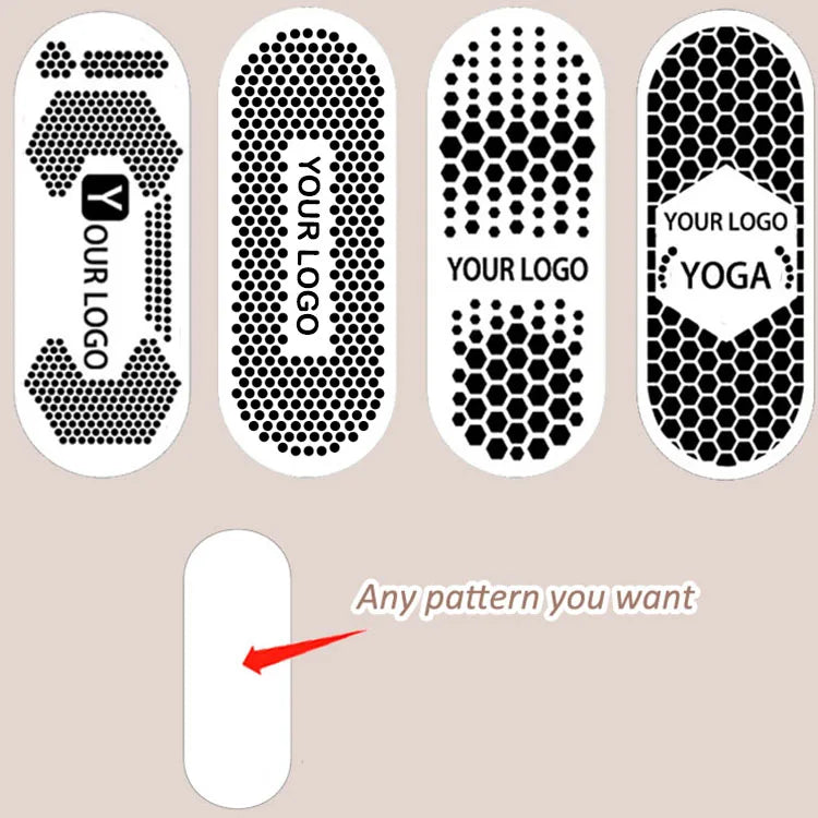 Yilong Custom Women's Pilates Yoga Grip Socks High Quality Compression Cotton Bottom Logo Fuzzy Designer Style