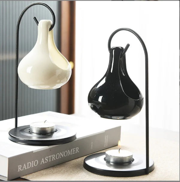 DDP Shipping Home Decor Candle Jars  Aromatherapy Aroma Tealight Round Candle Holder Essential Oil Burner Wax Melt Burners