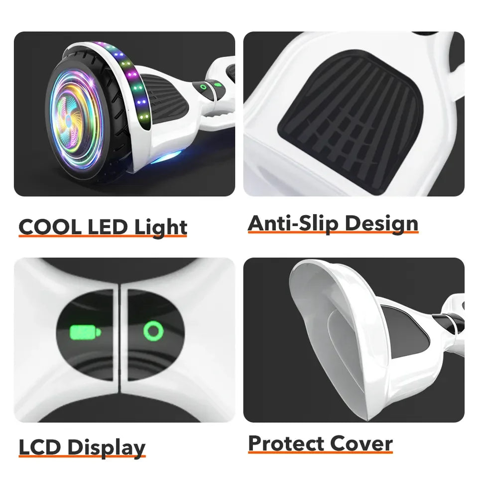 Customized Two-Wheel Smart Self-Balancing Scooter with Sensor 6.5/8/10 Inch 36V 300W Motor App Control 150kg Capacity 50 Euro