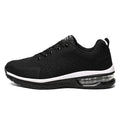 Men's EVA Midsole air Cushion Lace up Sports Shoes Breathable Lightweight Thick Soled Height Increasing Mesh Running Shoes