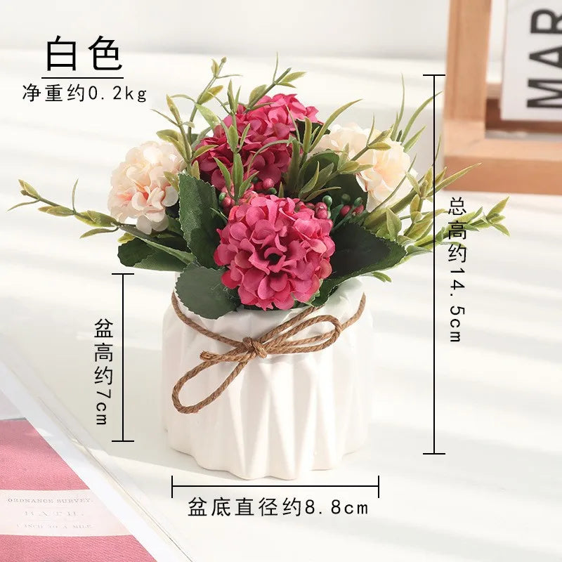 Sunflower Bonsai, Office Greenery, Living Room Home Decor, Ceramic Simulation Flower Ornaments