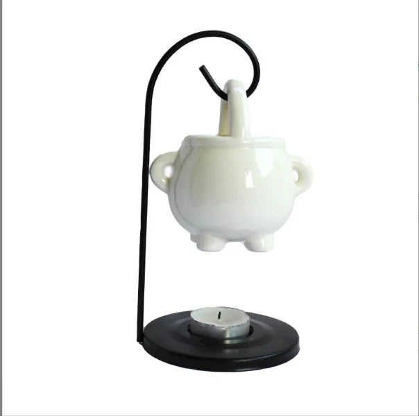 Photophore bougie chauffe-plat rond