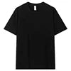 Custom Men's 100% Cotton Knitted 280gsm Breathable Running Compression Gym Fitness Oversized Training Hip Hop T-shirt