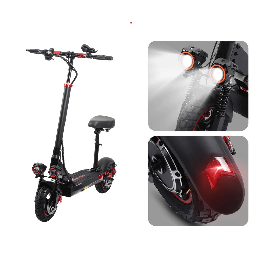 UK, US, CA, EU Drop Shipping 15AH 48V 800 Electric Scooter Trotinette Electrique  Smart Electronic5KM/H with Detachable Seat