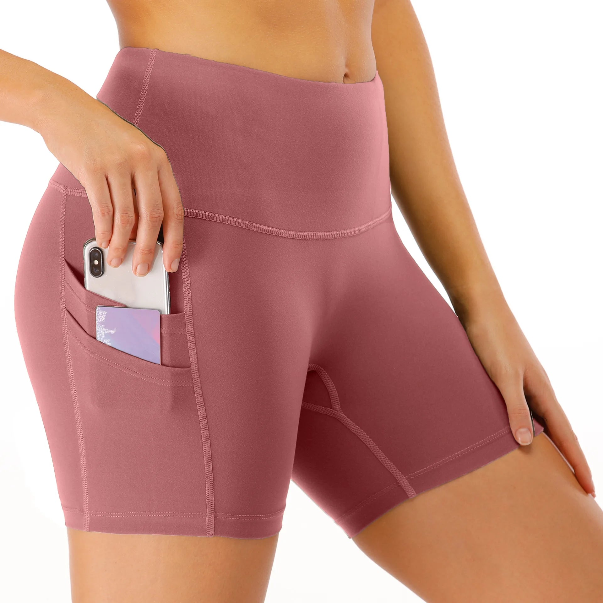 Shorts High Waisted Elastic Waist Breathable Gym Fitness Workout Booty Yoga Women'S Running Butt Lifting Shorts