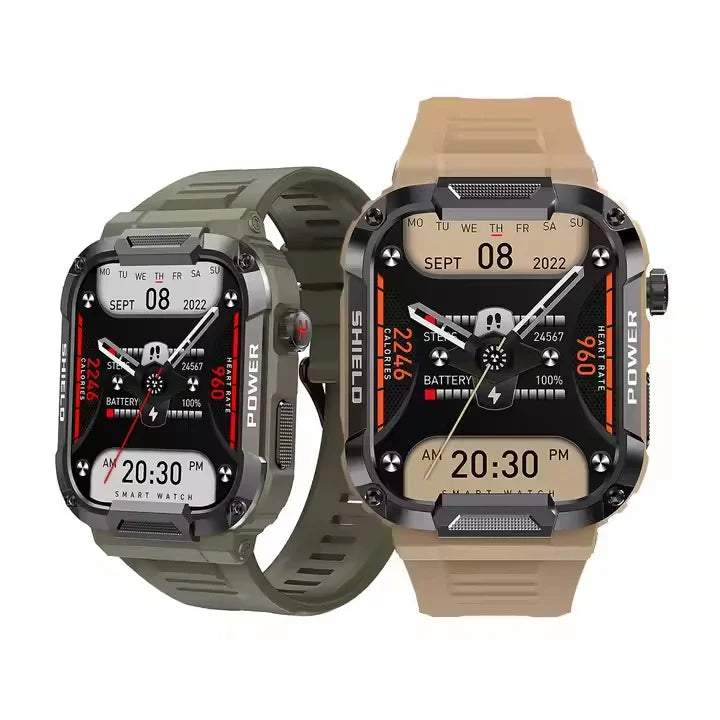 MK66 Smart Watch Outdoor Phone Call Full Touch Waterproof Fitness Tracker Weather Forecast Games Sleep Monitoring 1.85 Inch