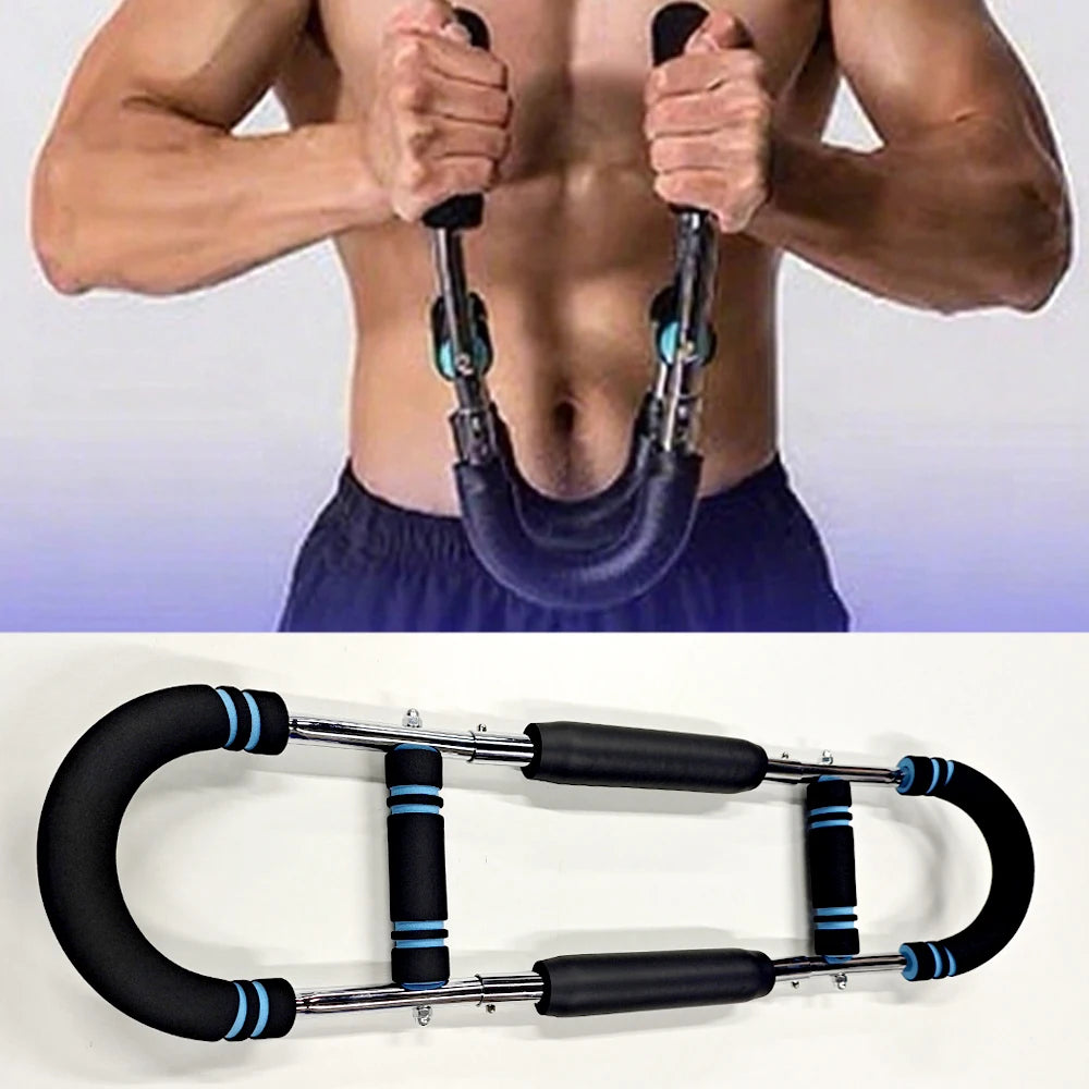 Portable Home Fitness Trainer with Spring Resistance Twister Arm Exerciser Ultimate Power Wrists Safety Features