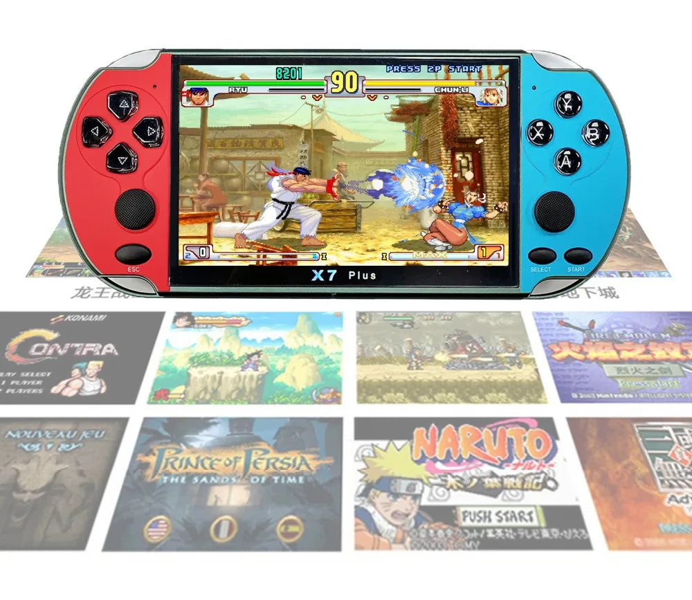 Hot Selling X7Plus Classic Game Player 5.1Inch HD Screen Game Gameboys Color Retro for Children Gift Toys