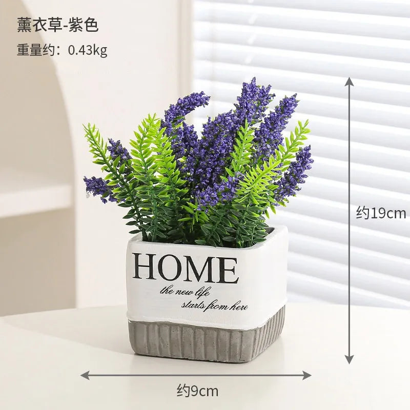Sunflower Bonsai, Office Greenery, Living Room Home Decor, Ceramic Simulation Flower Ornaments