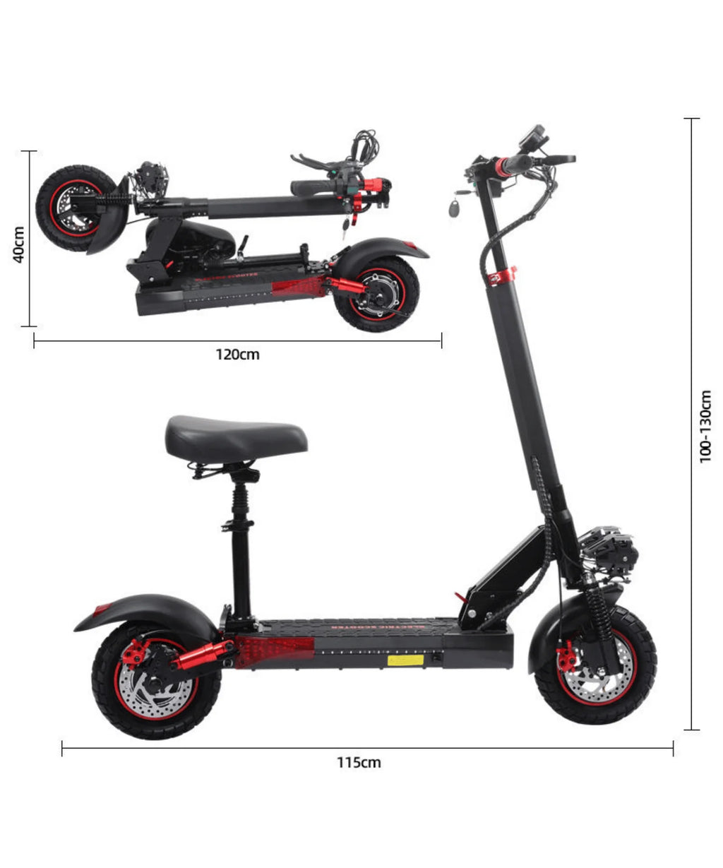 UK, US, CA, EU Drop Shipping 15AH 48V 800 Electric Scooter Trotinette Electrique  Smart Electronic5KM/H with Detachable Seat