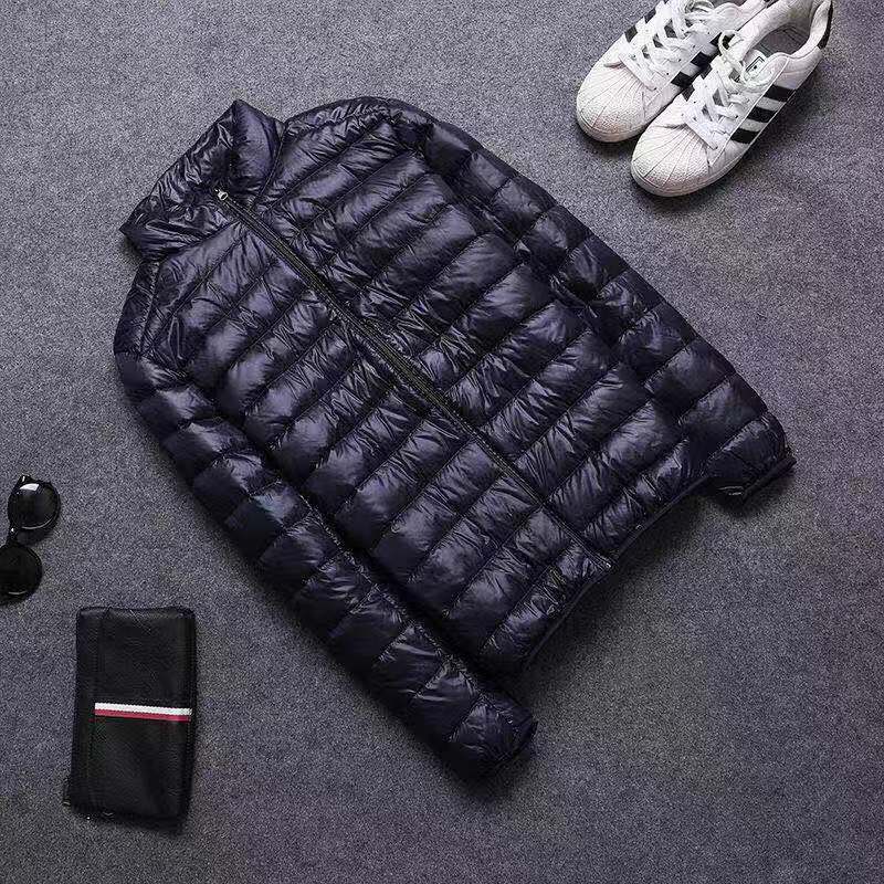 Cotton Outwear Men's Export Men's Lightweight Feather Cotton Outwear Winter Slim Hooded Stand Collar Pure Color Warm Vest Jacket for Men