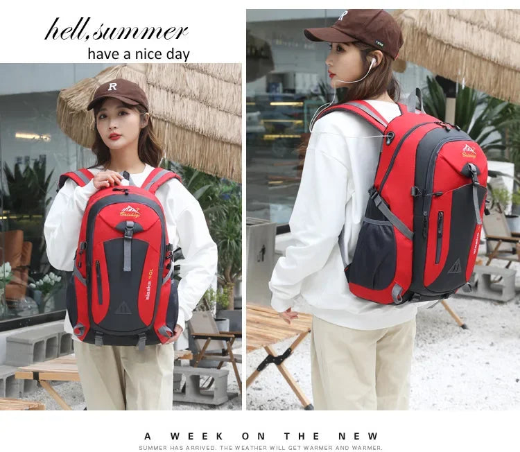 Men's and Women's Travel Backpacks, New Lightweight Outdoor Hiking Bags, Large-Capacity Travel Bags, Camping Storage Backpacks