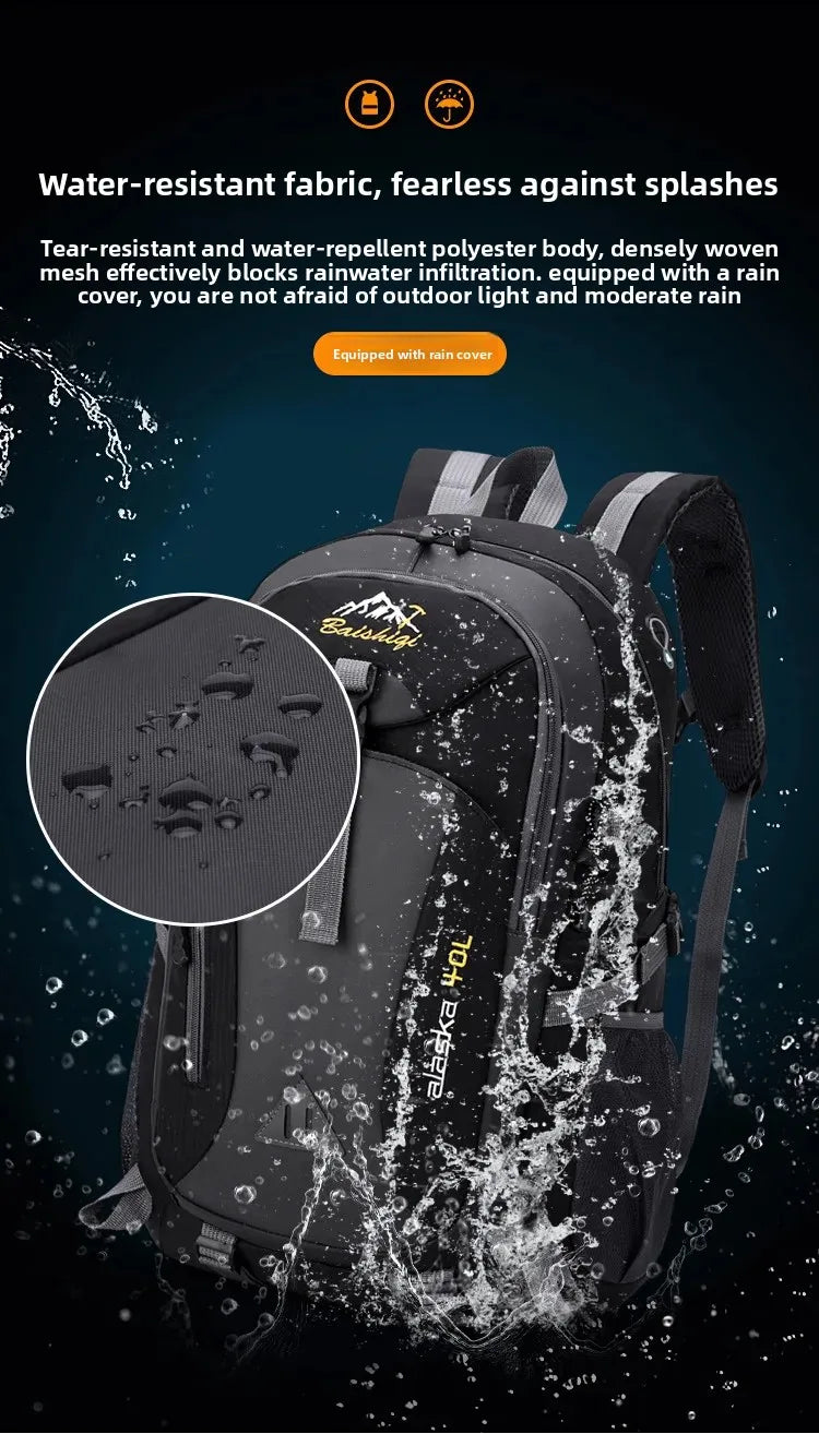 Men's and Women's Travel Backpacks, New Lightweight Outdoor Hiking Bags, Large-Capacity Travel Bags, Camping Storage Backpacks